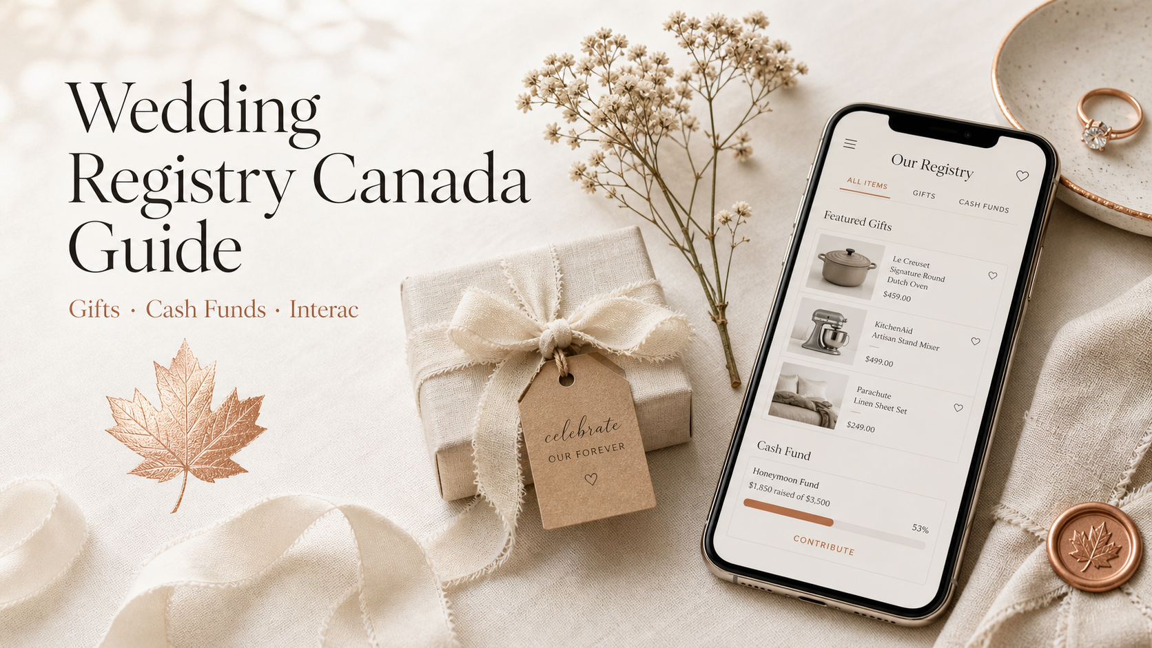 Wedding Registry Canada Guide: Universal Gifts, Cash Funds and Interac Etiquette