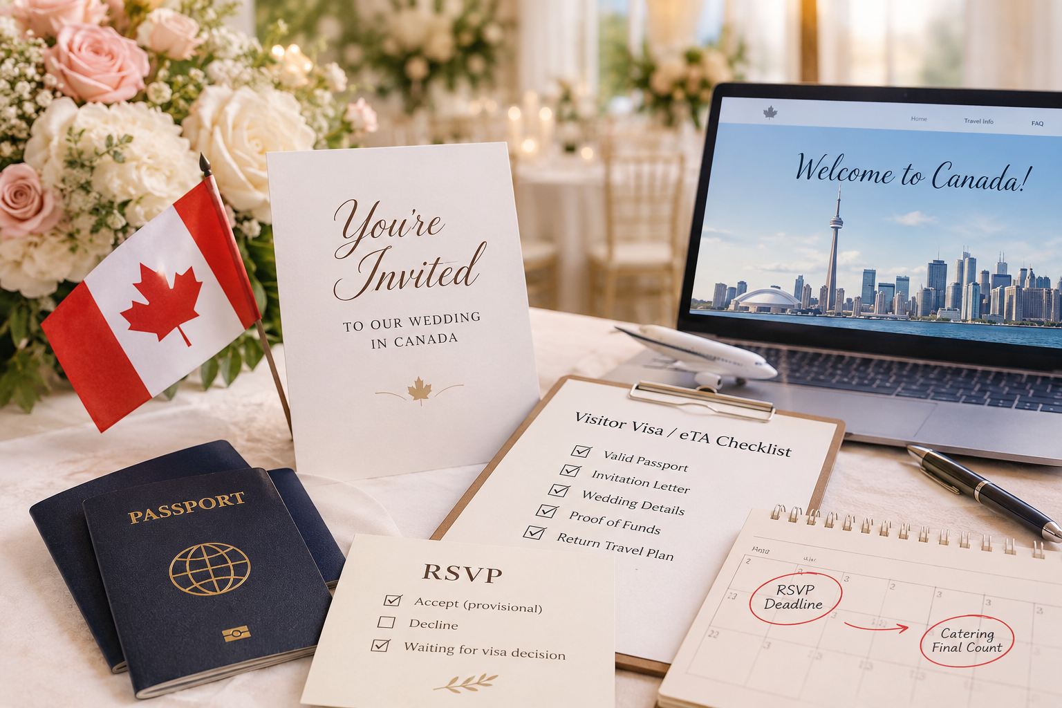 Wedding Guests to Canada: Visas, Invitation Letters and RSVP Timing